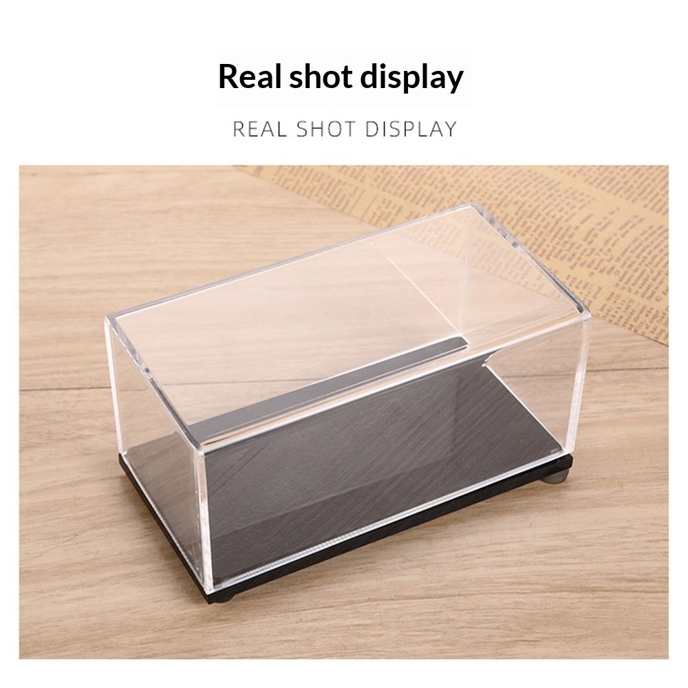 Acrylic Display Case Plastic Box Cube Storage Box Clear Small Assemble Dustproof Showcase  for Collectibles Items（14*7*7.7cm）