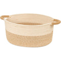 Medium Rope Basket with Handles, Medium Storage Basket, Home Decor Organizer for Towels,toys, Books & Magazines