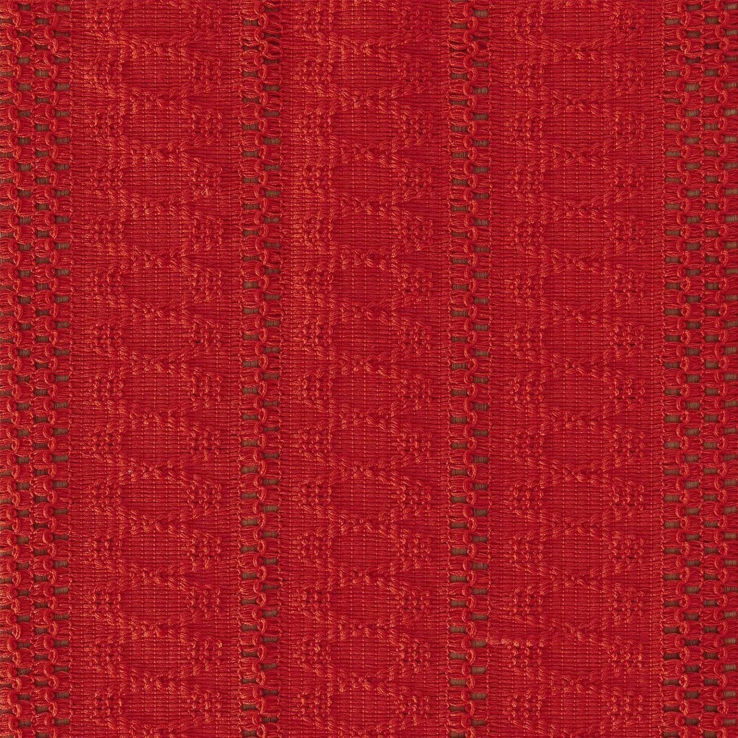 Bohemian style tablecloth, red tassel tablecloth, 140cm long, farmhouse woven home decoration, red  140*33cm