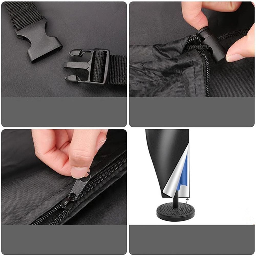 Patio Cantilever Umbrella Covers for Outdoor: Waterproof Offset Umbrella Cover Banana Style , Black Suitable for 265cm umbrella