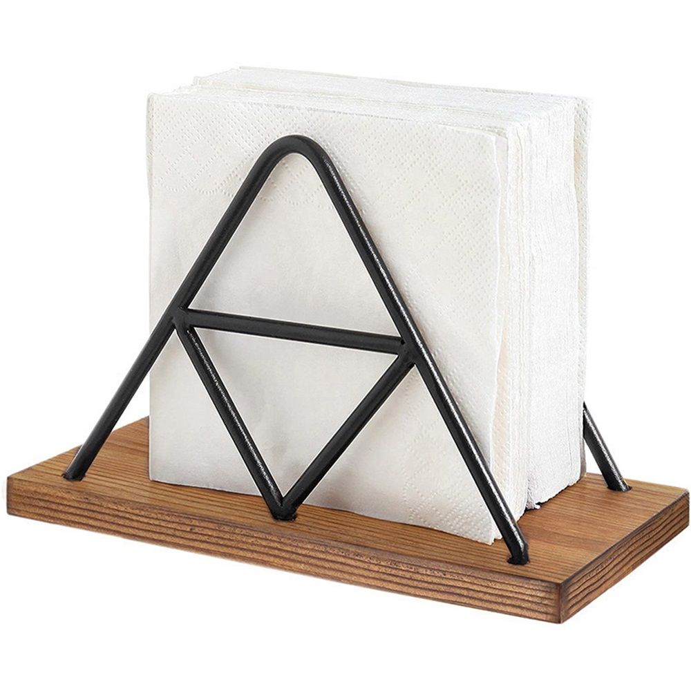 Napkin Holder for Table, Napkin Dispenser with Black Metal Wire for Modern Farmhouse Decor Restaurant Kitchen Decor