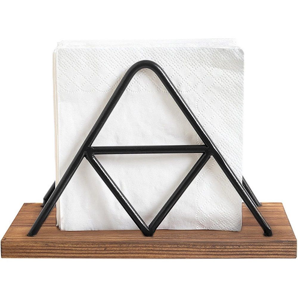 Napkin Holder for Table, Napkin Dispenser with Black Metal Wire for Modern Farmhouse Decor Restaurant Kitchen Decor