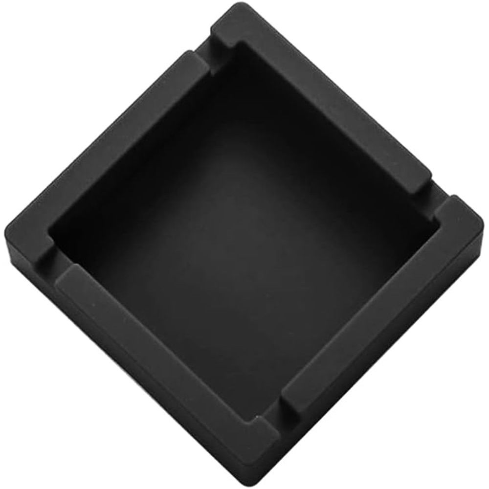 2pcs Large Black Silicone Cigar Bulk Ash tray, Unbreakable Cigar Ashtray, Flexible Deep Bowl Silicone Cigar Ashtrays for Patio/Indoor/Outdoor/Deco(10*10*3cm）