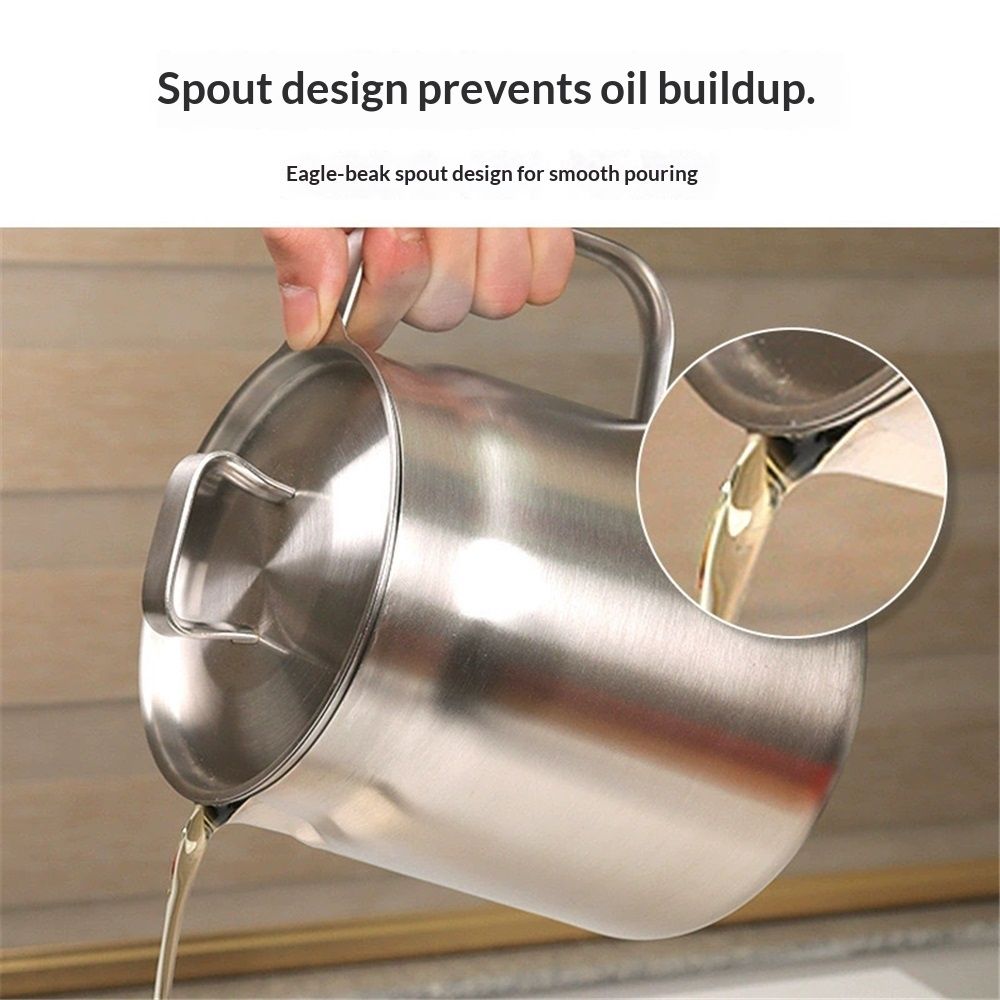 2.0L+oil filter basket - High Resistance, Multifunctional Fryer for Bacon, Chicken, Pasta, Asparagus, Oil Storage. Durable, Safe, Easy to Use – Perfect for Chefs & Cooking Enthusiasts