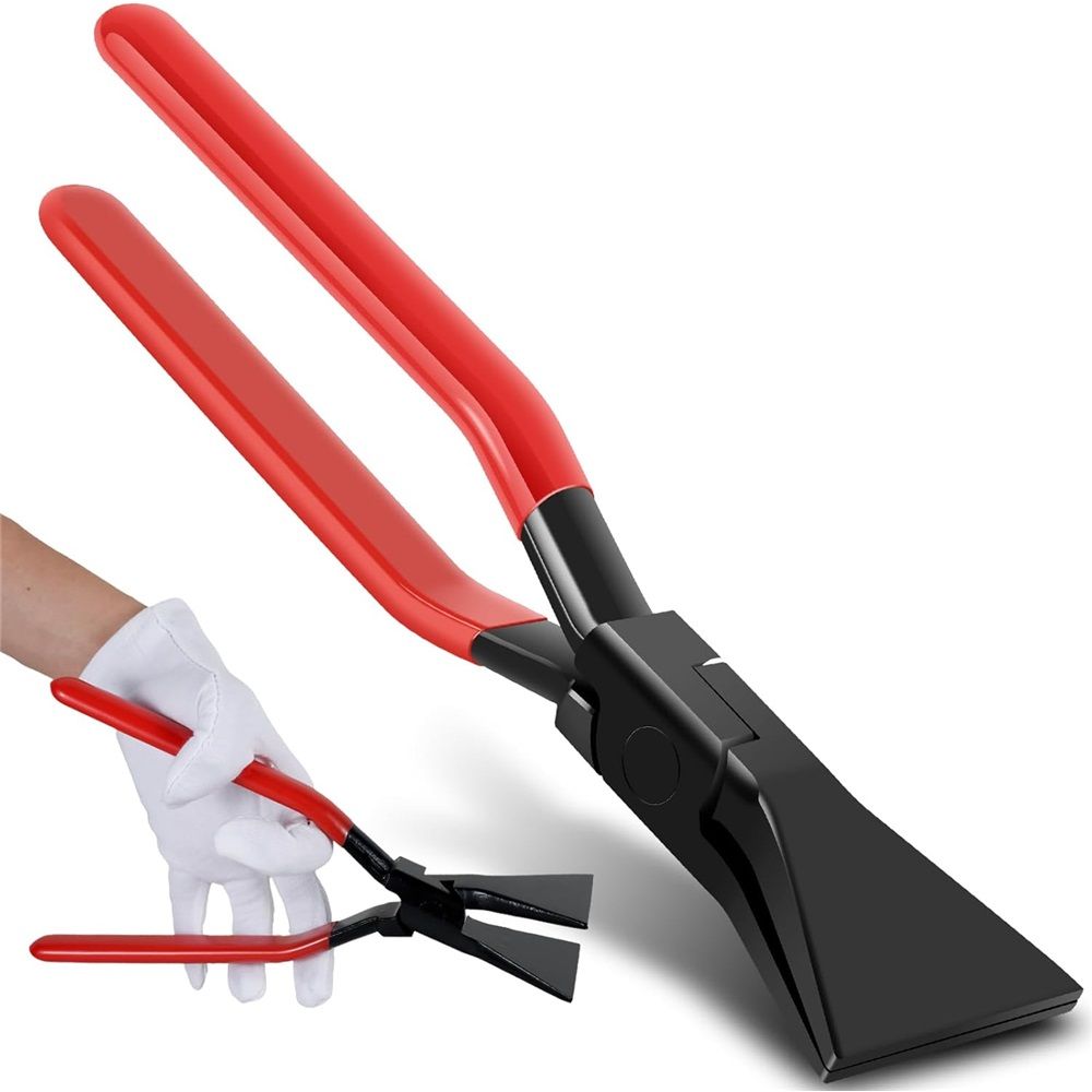 Hand Seamers Metal Sheet Metal Bender Tool, Steel Metal Bending and Flattering Pliers,Straight/180° Sheet Metal Tools Set（60MM*0° 270MM）