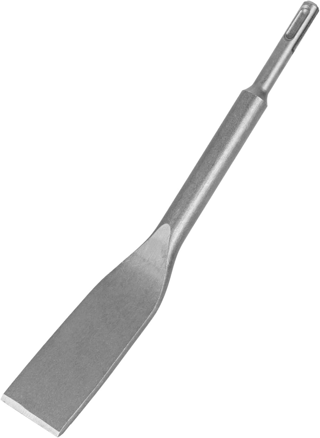 Tile Chisel Hammer Steel Ideal for Removing Tiles, Smaller Grout Joints  Straight Edge for Smaller Grout Joints, Removing Tiles（  14 * 150 flat head）