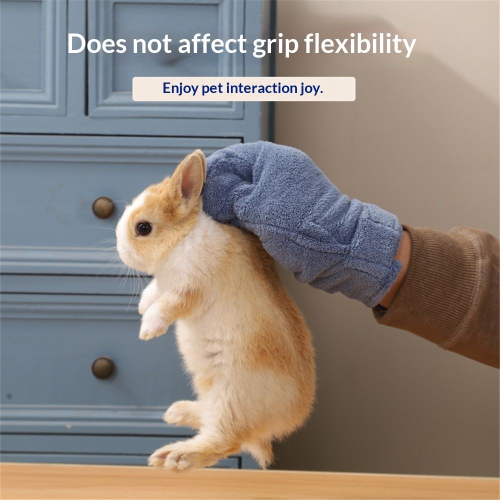 2 Pcs  Calming Sleeping Glove, Bite Proof Animal Handling Gloves, Hedgehog Accessories Calming Glove for Train Your Sugar Glider Small Animals Hamster Rats Pet  (Dark Blue)
