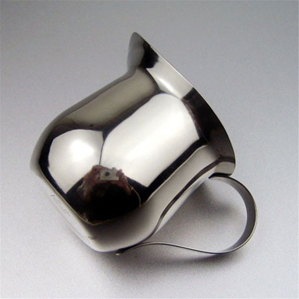 60ml 2ozMilk Frothing Pitcher Stainless Steel Small Bell-Shaped Creamer Coffee Jug for Barista Cappuccino Espresso Cups Latte Art Pitcher