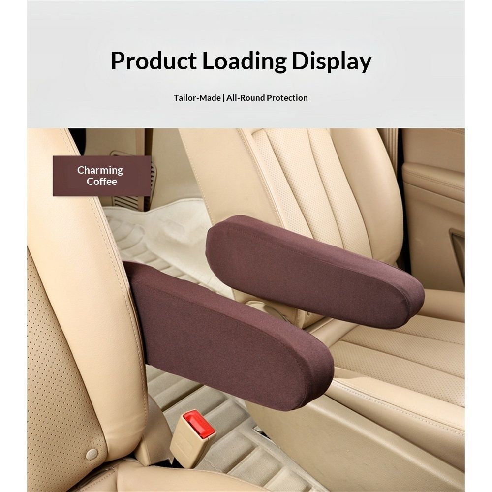 Cloth Fabric Armrest Cover Semi-Universal Fit, Seat Armrest Covers Arm Rest Cover Replacement Fabric One Pair（khaki）