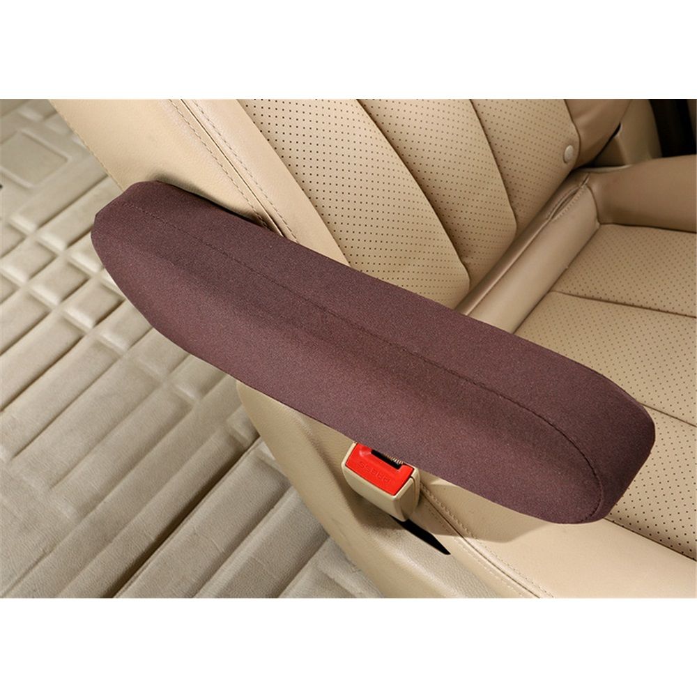 Cloth Fabric Armrest Cover Semi-Universal Fit, Seat Armrest Covers Arm Rest Cover Replacement Fabric One Pair（khaki）