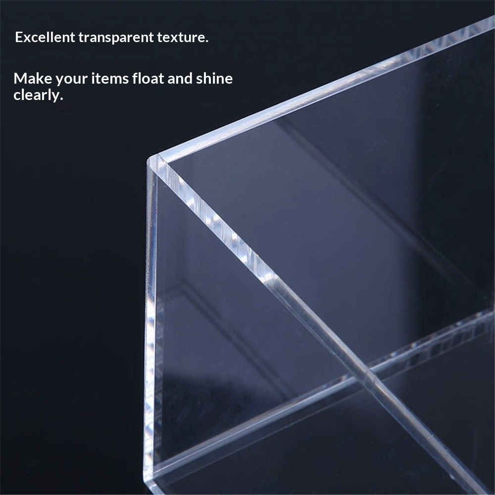 Holders  Acrylic Display Riser Box with One Open Side Versatile Clear Square Retail Merchandise Storage Bin or Product