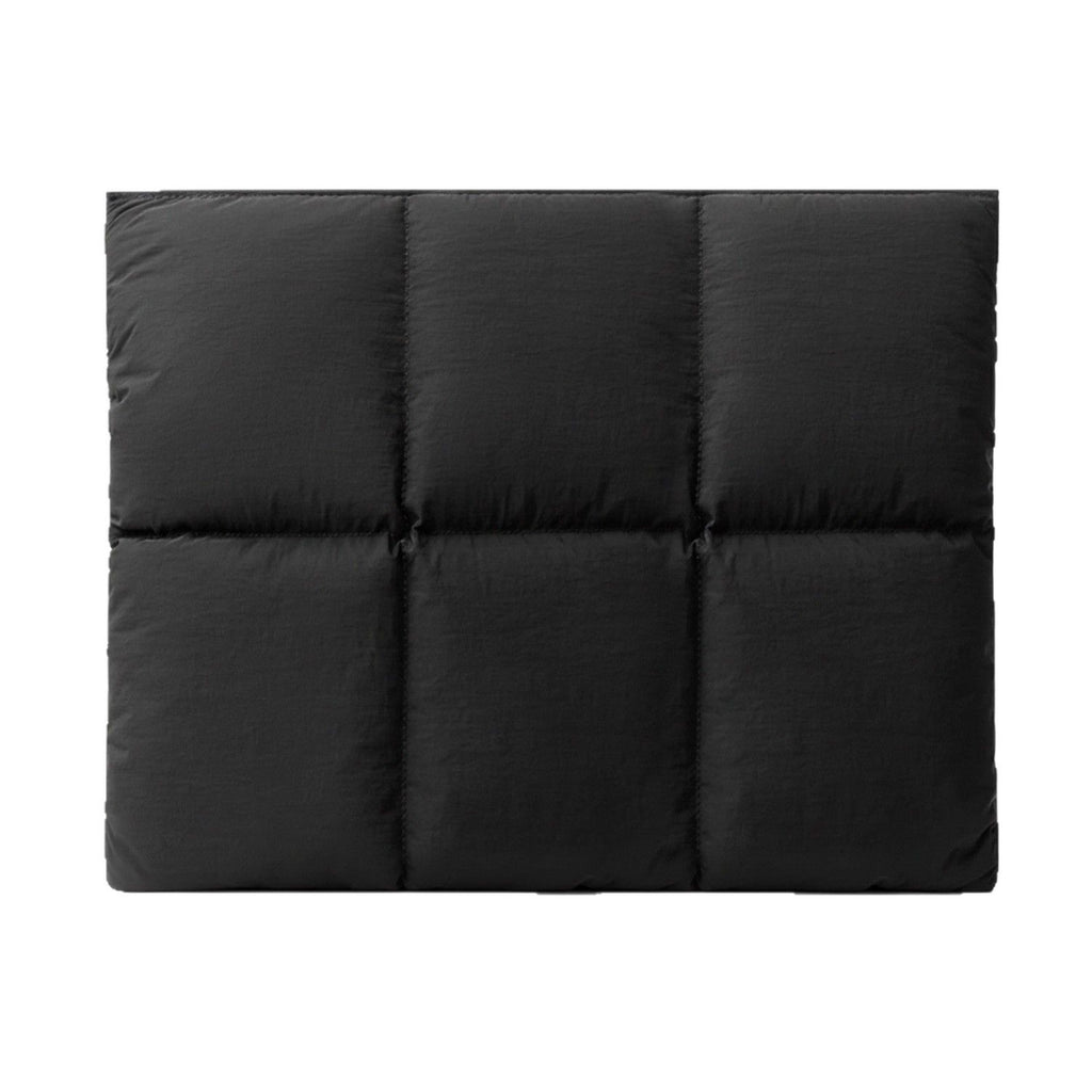 Comfyable Puffy Laptop Sleeve 13 Inch 14 Inch, Quilted Puffer Laptop Carrying Case Magnetic inner bag（black）