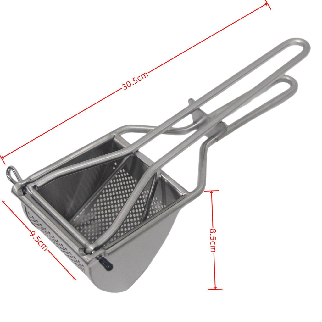 Stainless Steel Potato Press and Ricer to Puree All Root Vegetables Kitchen Essential Stainless Steel Potato Ricer for Gourmets Mashed Vegetables