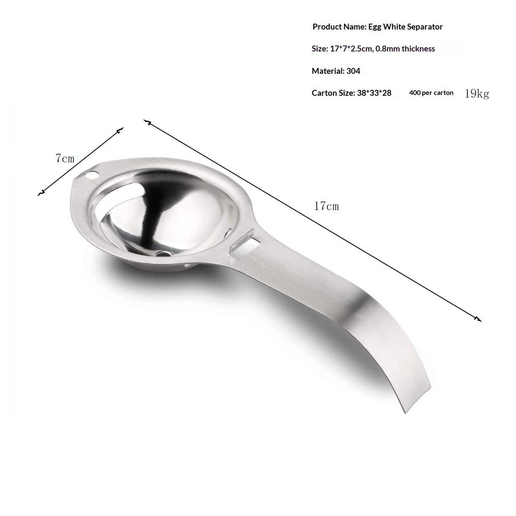2pcs Egg separators, egg white and yolk separator, stainless steel, health and safety, separator, kitchen gadgets,egg separator for raw eggs（304 Stainless Steel ）