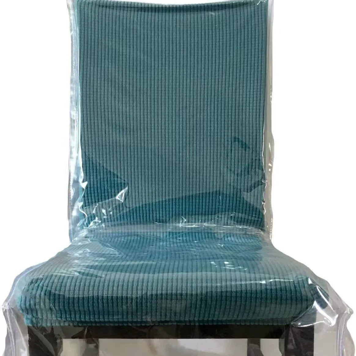 2 Pack Plastic Chair Covers, Clear Dining Room Chairs Cover Set, Transparent Waterproof Seat Protector from Cat Scratch, Dust, Spill
