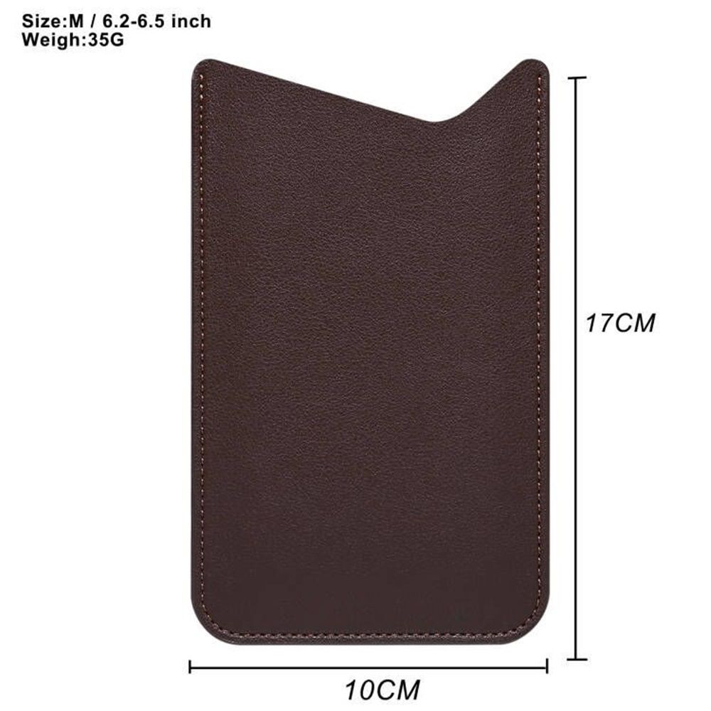Leather Cell Phone Holster, Cell Phone Pouch Holder Men, Universal Leather Phone Sleeve Leather Wallet Holster Phone Bag  brown, medium size