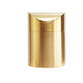 Stainless Steel Trash Can with Swing Lid, Mini Countertop Trash Bin Bathroom, Golden Desktop Garbage Cans Tiny Kitchen Waste Bins with Trash Bag