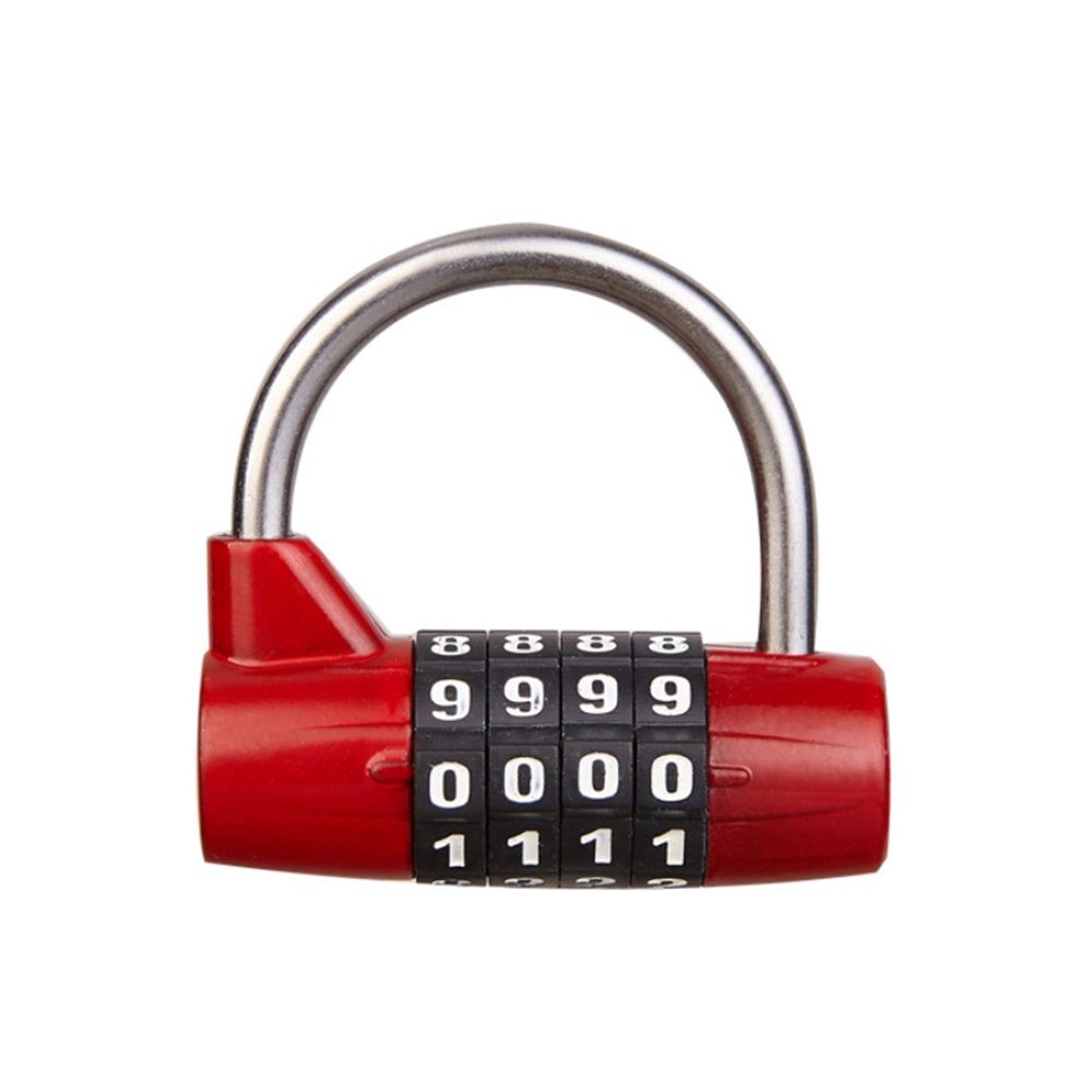 2pcs Gym Locker Lock 4 Digit Combination Lock for Locker for School Gym Lock for Sports, Toolbox, Case, Hasp Storage (Red)