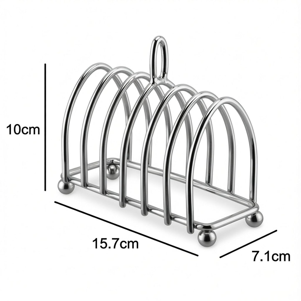 Stainless Steel Slice Toast Rack Kitchen Accessory for Storage for Gatherings Parties and Outdoor Activities Compact Design for Home and Restaurant Use