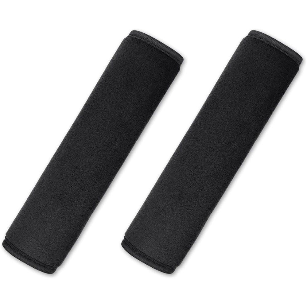 2pcs Universal Car Seat Belt Shoulder Protector Pad,Handbags, Backpacks, Child Straps Protect Your Shoulders and Neck for Adults and Children 25cm(Black)