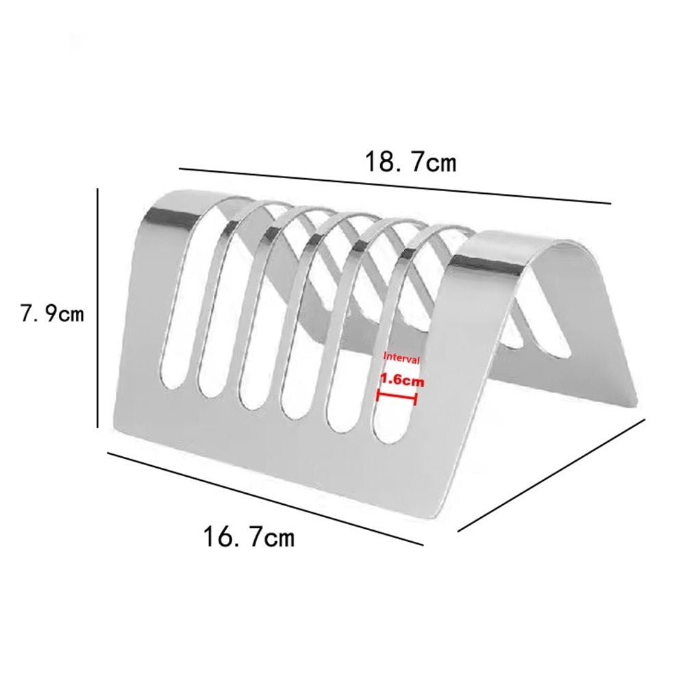 Toast Rack Bread Holder 6 Slice Slots Stainless Steel , dry placement rack, toast slices display rack, drain rack, tableware