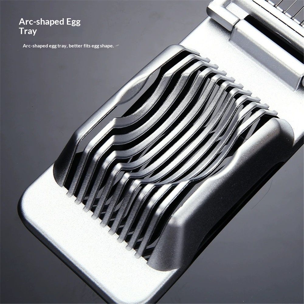 Egg Slicer for Hard Boiled Eggs Egg Cutter Strawberry Slicer Heavy Duty Aluminium Tomato Slicer Stainless Steel Wire Multipurpose Egg Slicer Dicer for Soft Fruit Mushroom Home Use