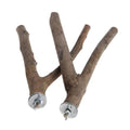 2 pieces of parrot habitat natural bird bracket grinding claws climbing wooden cage accessories and toys, suitable for long tailed parrots, love birds, parrots, parrots, and finches (15cm)