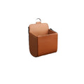 2x Car Vent Storage Bag PU Leather Dashboard Organiser Pocket Hook Brown
