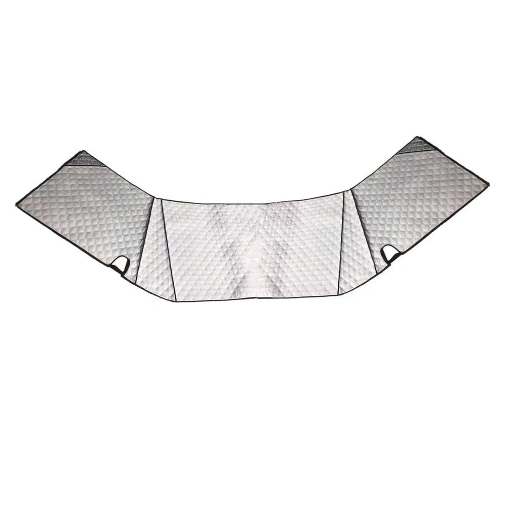 RV front windshield cover, sunshade, sun protection, heat insulation, sunshade, car use, anti frost, anti snow, windshield, anti snow cover（207*157*74cm）