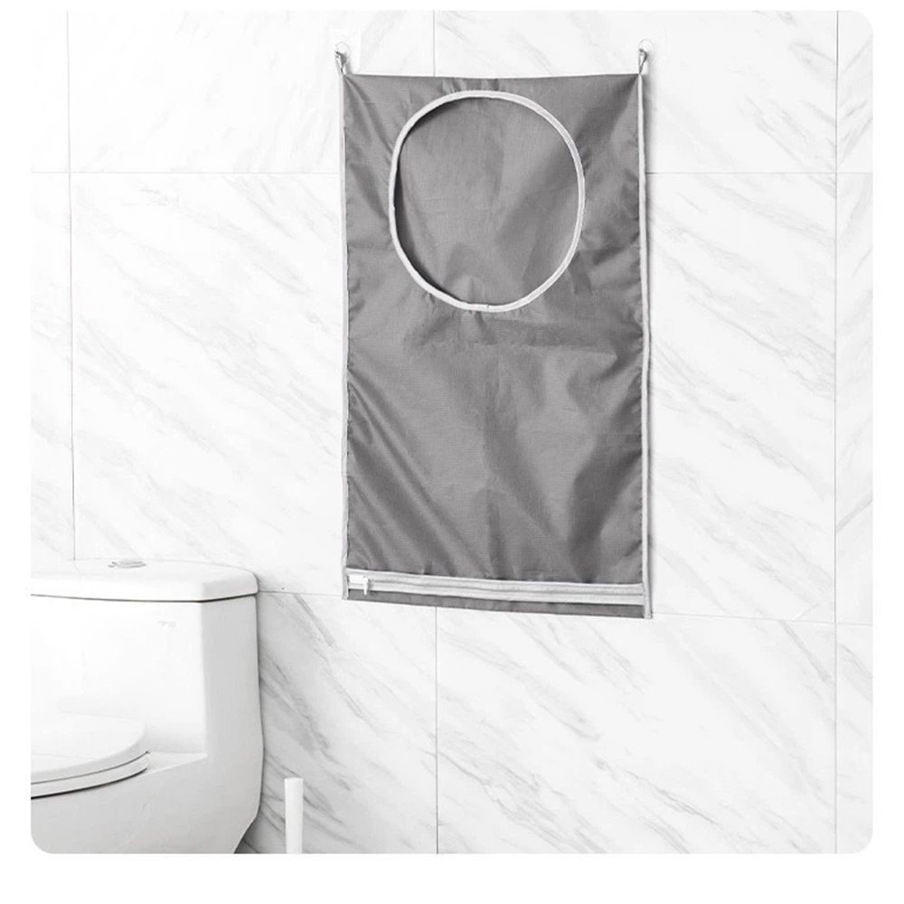Hanging Laundry Hamper Bag with 2 Different Types of Hooks, Door Laundry Hamper Storage Bag for Dirty Clothes, Blankets, and Toys (Grey, 2-Pack)