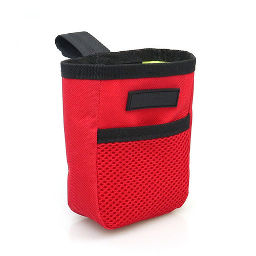 2pcs Dog Training Treat Pouch Portable Dog Walking Waist Bag Outdoor Pet Training Reward Container Hook Design Mini Waist Pocket Bag for Pet Snack  Accessories（Red）