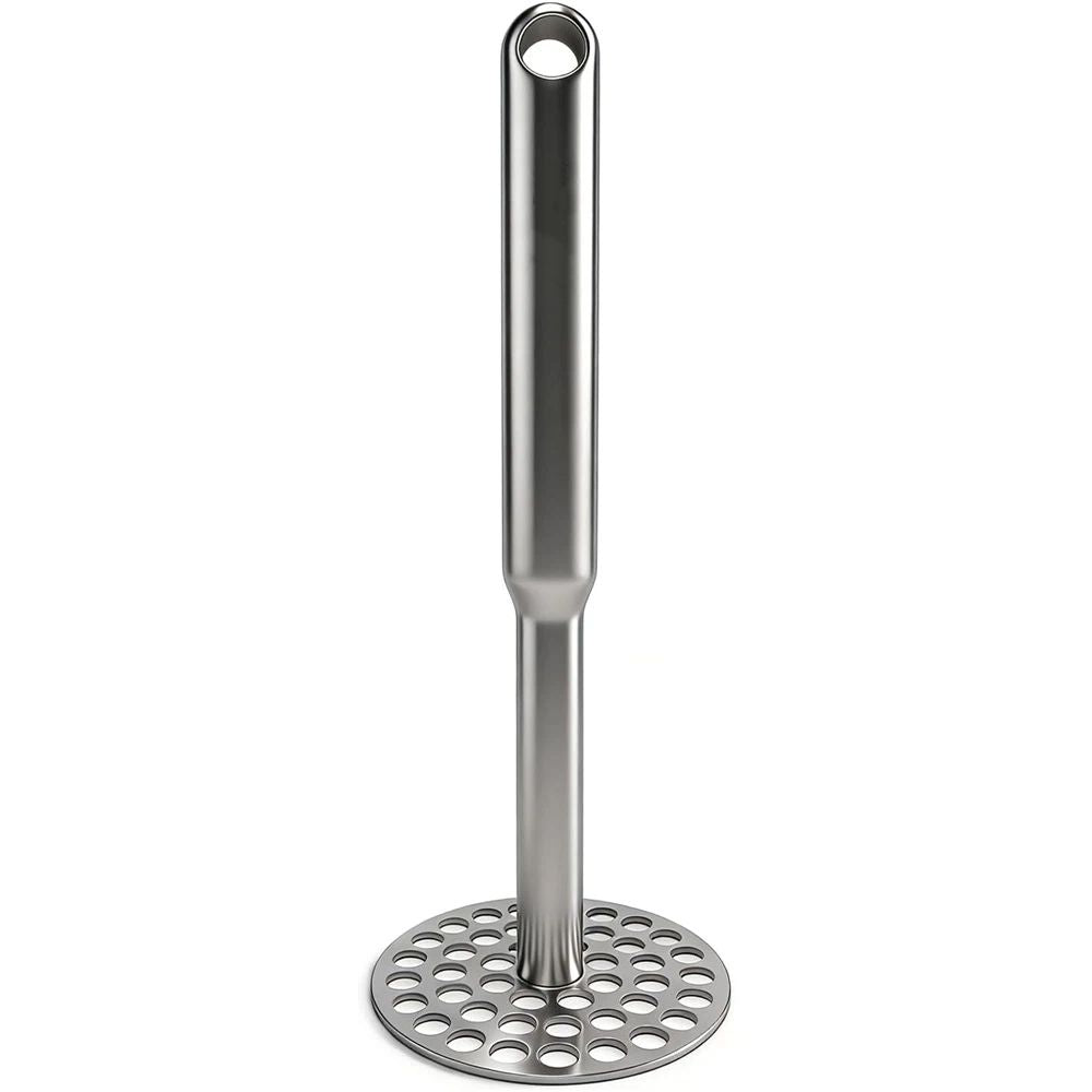 Potato Masher Stainless Steel, Sturdy Mashed Potato Masher Kitchen Tool, Solid Integrated Potatoes Smasher for Beans, Avocados, Squash, Dishwasher Safe（304 sanding）