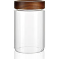 440ml food storage jar, premium transparent container jar, kitchen coffee jar, tea jar, biscuit jar, nut jar, spice jar, candy jar, overnight oatmeal jar (medium)