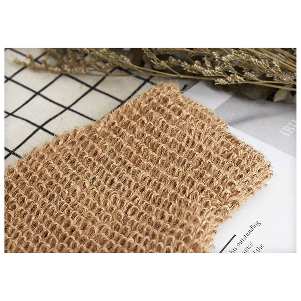 Jute Bath Gloves for Skin Exfoliation, Washcloth for Body Scrub and Cleansing - Good for Men and Women - Set of 4 Wash Mittens