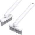 Crevice Cleaning Brush Grout Cleaner for Household use Multi-Purpose Hard Bristle Brushes Bathroom Brush for Kitchen Window Toilet Grout Bottle Sink Corners Blender Small Spaces 2 Pack White