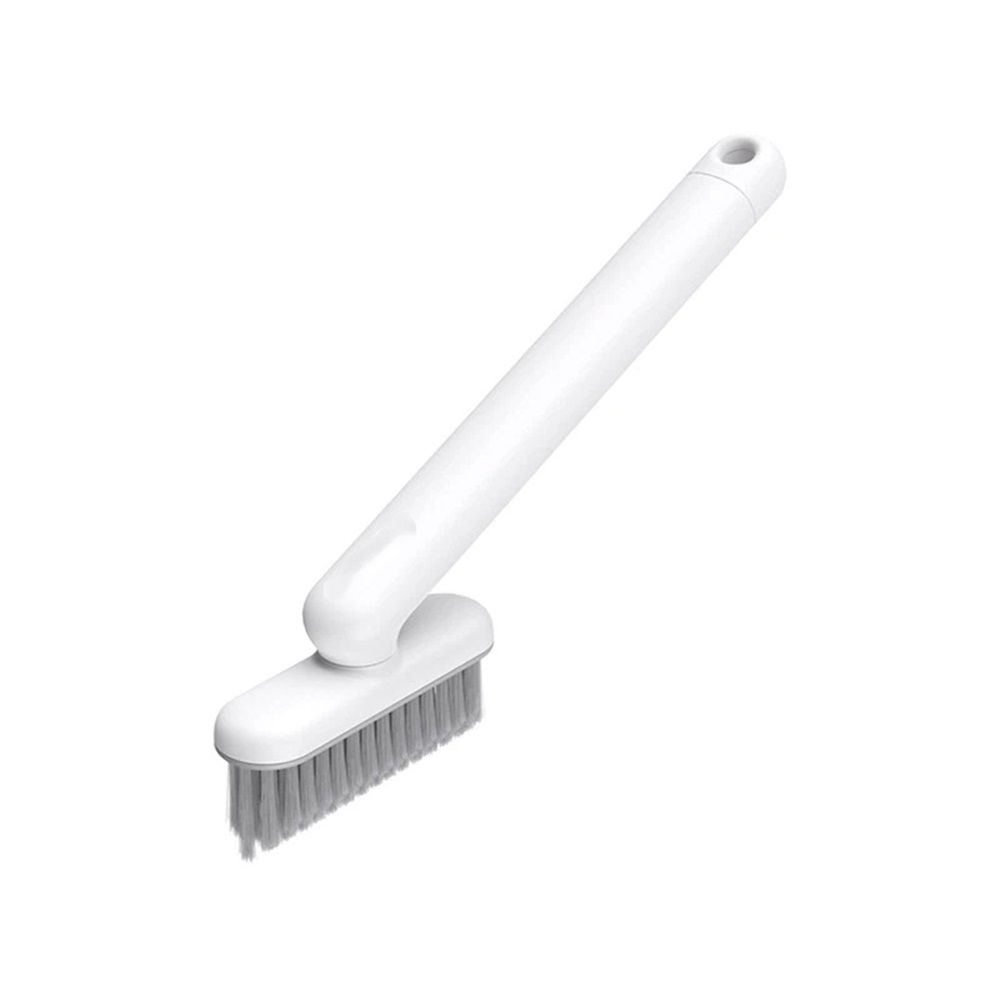 Crevice Cleaning Brush Grout Cleaner for Household use Multi-Purpose Hard Bristle Brushes Bathroom Brush for Kitchen Window Toilet Grout Bottle Sink Corners Blender Small Spaces 2 Pack White