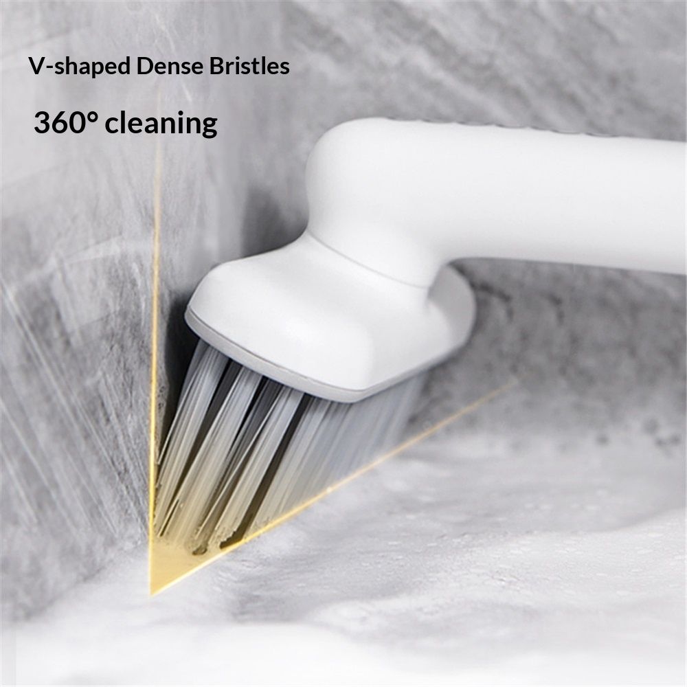Crevice Cleaning Brush Grout Cleaner for Household use Multi-Purpose Hard Bristle Brushes Bathroom Brush for Kitchen Window Toilet Grout Bottle Sink Corners Blender Small Spaces 2 Pack White