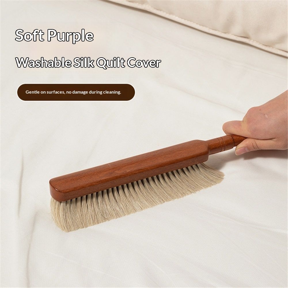Horsehair Hand Brush Soft Bristles for Woodworking Car Detailing Furniture Beech Wood Handle  Long (1pcs)