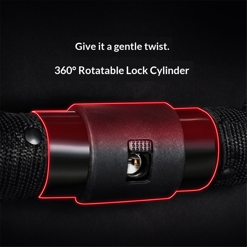 Bike Chain Lock 0.6m Heavy Duty Motorcycle Chain Locks Thick Anti-Theft Security Bicycle Lock with 2 Keys for Mountain Road Electric Bike, Motorcycles, Scooter, Door, Gates