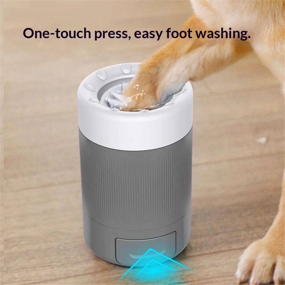 Dogs Paw Washer for Muddy Paw Cleaner Pet Foot Cleaner for Any-Size Pet Paw, Dog Foot Washer,Grey