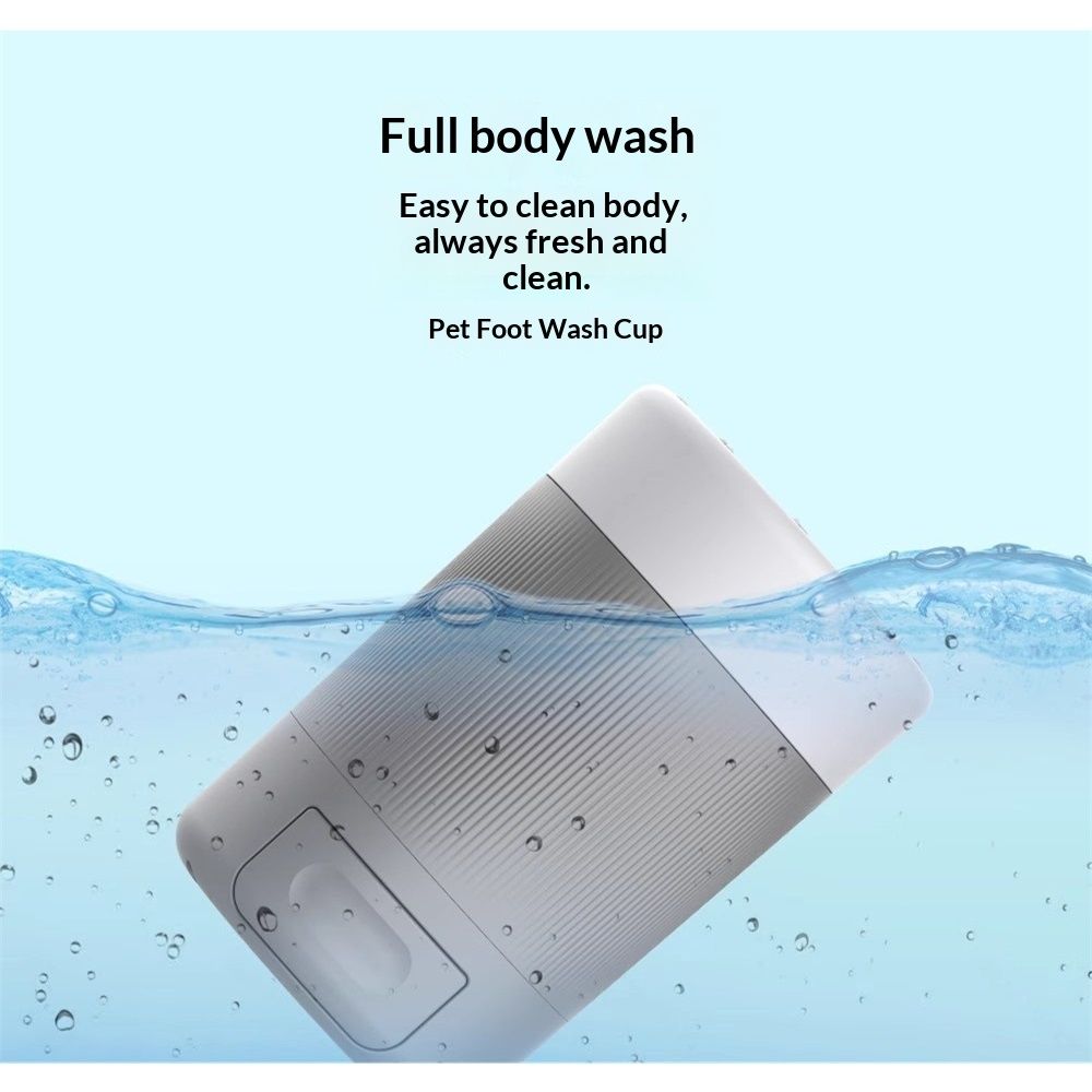 Dogs Paw Washer for Muddy Paw Cleaner Pet Foot Cleaner for Any-Size Pet Paw, Dog Foot Washer,Grey