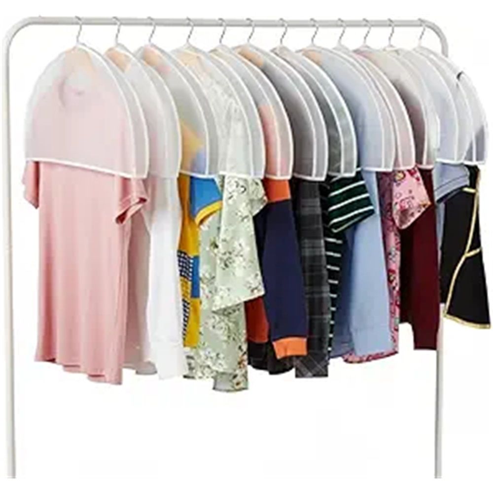 Shoulder Covers for Hanging Clothes,  Pack of 12, Shoulder Cover for Closet Storage, Breathable Clear Plastic Clothes Cover for Hanging T Shirt, Suit, Coat, Jacket, Dress, Gown