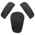 two sets 3 Pieces Shoulder Crotch Pad Compatible with Car Seat Stroller High Chair, Harness & Strap Comfort Cushion （black）