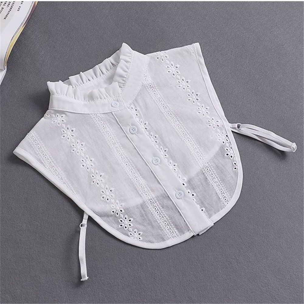 2 pieces of women's fake collars, new style, pure cotton jacquard, fungus edge decoration shirt collar, autumn and winter new style, professional fake collar