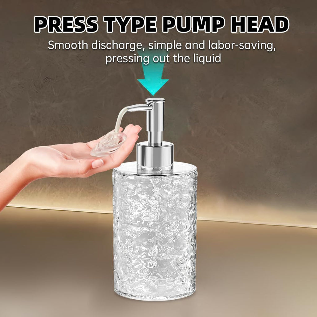 Multifunctional Liquid Soap Foaming Pump Dispenser Bottle Refillable Hand Soap Container for Home Travel and Gym Use 400ML rotundity