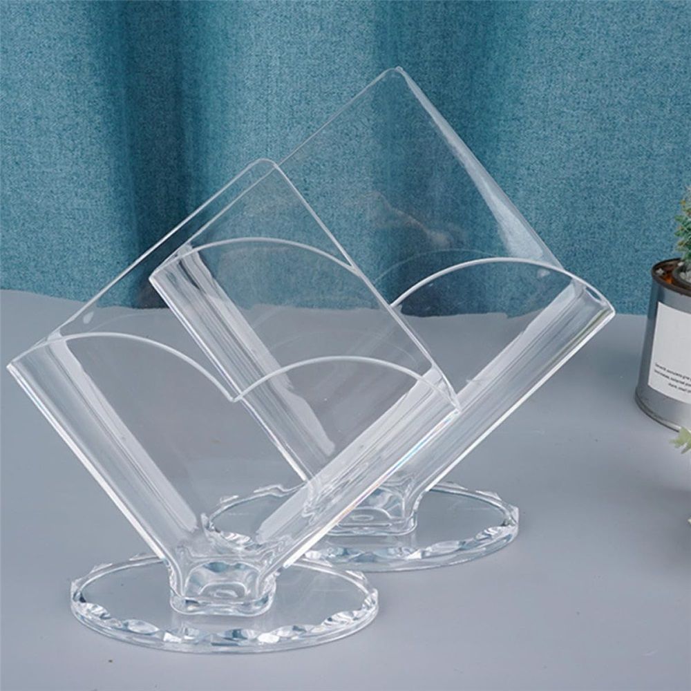 Cocktail napkin holder 2-piece set, acrylic transparent coffee filter holder, modern design, used for dining table and kitchen decoration（Square towel paper box）
