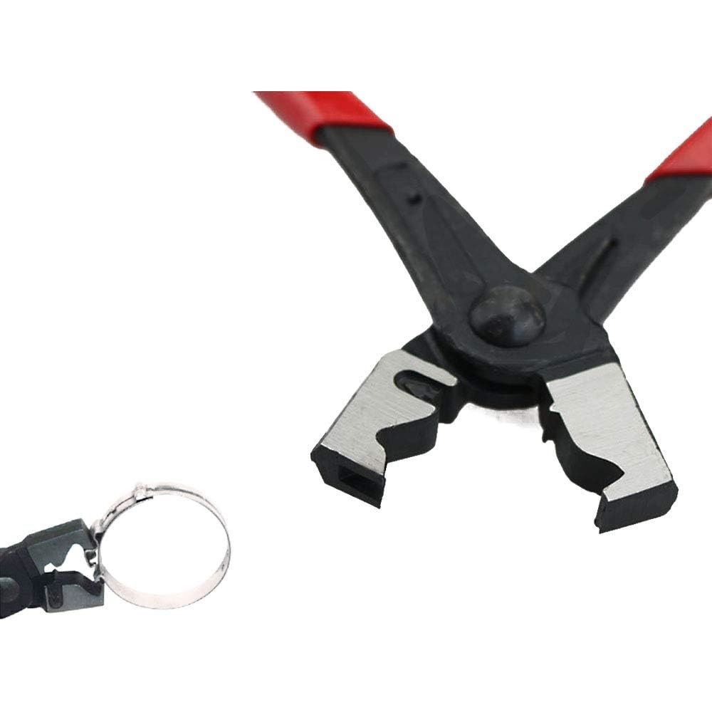 2pcs Automotive Hose Clamp Tool Welding Pliers for Efficient Hose Removal Purpose Water Clamp Pliers for Auto Repair and Maintenance（red）
