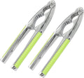 2pcs Nut Crackers Nutcracker for Walnuts, Tool for Nuts, Nut Cracker Kitchen Tool, Sturdy Nutcrackers Opener Tool Walnuts Pecan Nut, Hazelnuts, Almonds Brazil Nuts Or Other Nuts（Green）