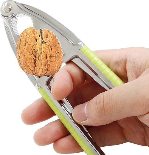 2pcs Nut Crackers Nutcracker for Walnuts, Tool for Nuts, Nut Cracker Kitchen Tool, Sturdy Nutcrackers Opener Tool Walnuts Pecan Nut, Hazelnuts, Almonds Brazil Nuts Or Other Nuts（Green）