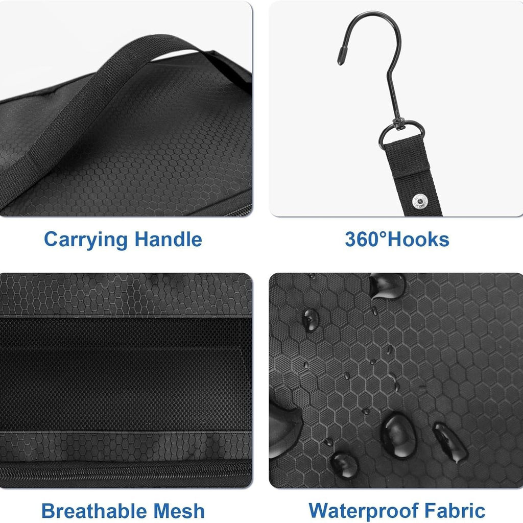 Suitcase Organizer Travel Bags Organizer for Luggage Compression Hanging Packing Cubes for Travel Carry on Closet (Bag Only)black